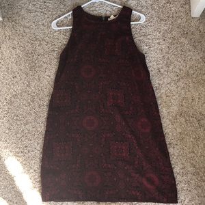 Red and black urban outfitters patterned dress